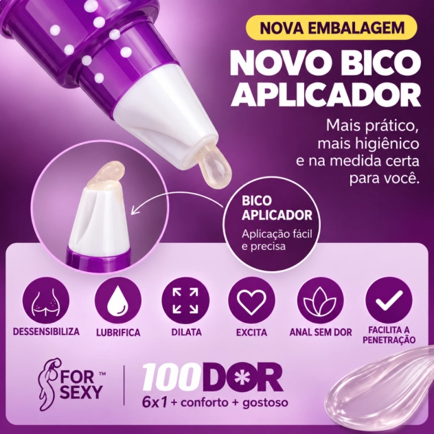 100 Dor Dessensibilizante Anal Bisnaga 28g For Sexy