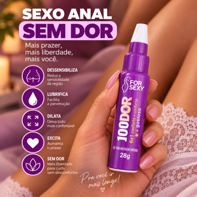 100 Dor Dessensibilizante Anal Bisnaga 28g For Sexy