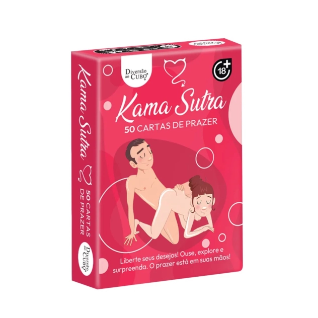 Baralho Kama Sutra com 50 Cartas Ilustrativas - Diversão ao Cubo