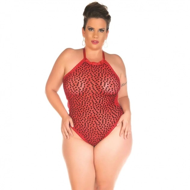 Body Plus Size Romântico Pimenta Sexy