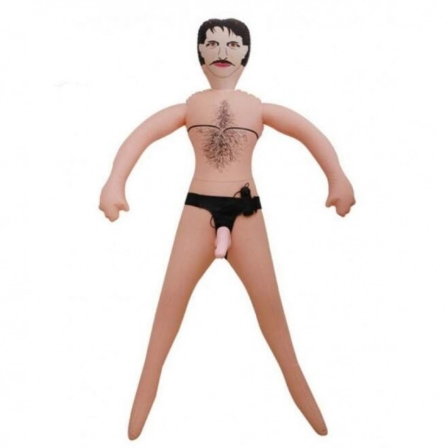 Boneco Inflável com Pênis Vibratório Man of Doll
