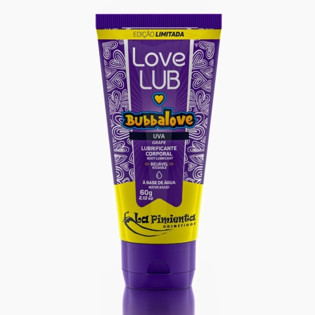 Bubbalove Uva Lubrificante Beijável à Base de Água Ediçao Limitada 60 g - La Pimienta
