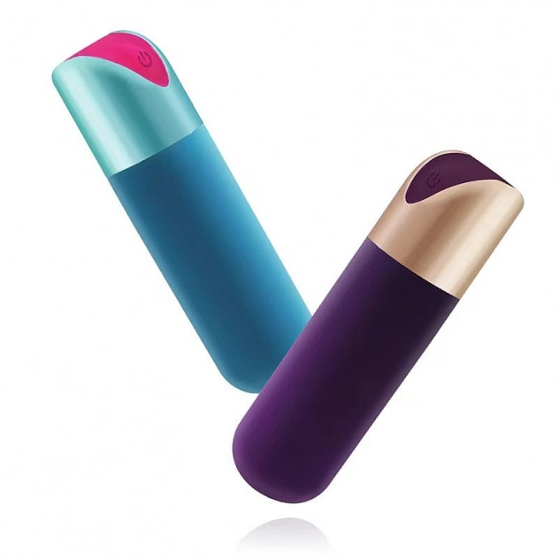 Bullet com Vibro Recarregável Toque Aveludado e 10 Modos de Vibrações 