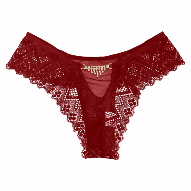 Calcinha Sexy Agatha com Renda e Strass - Bohrer