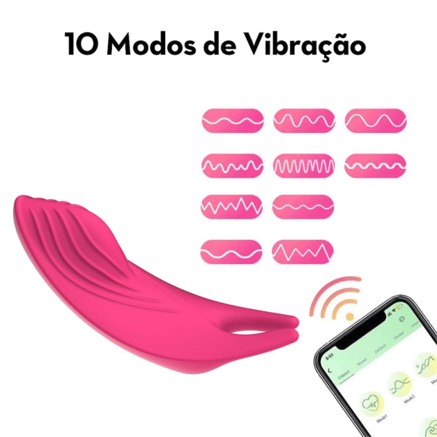 Calcinha vibratória pink YOUVIBE com controle por aplicativo