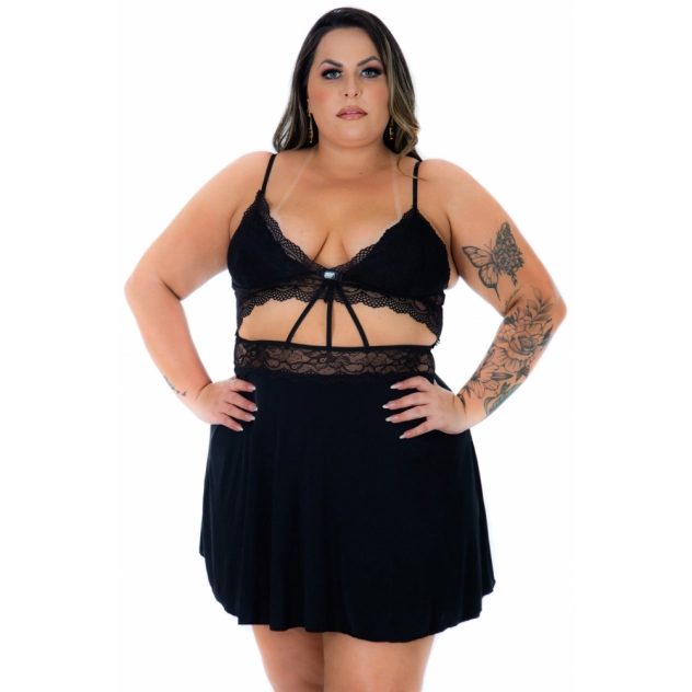 Camisola Joyce Plus Size Pimenta Sexy 