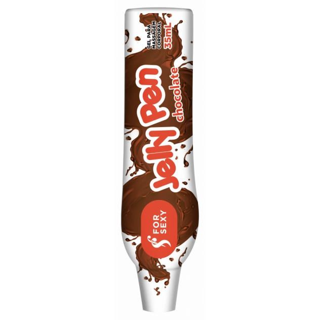 Caneta Comestível Jelly Pen Chocolate 35ml For Sexy 