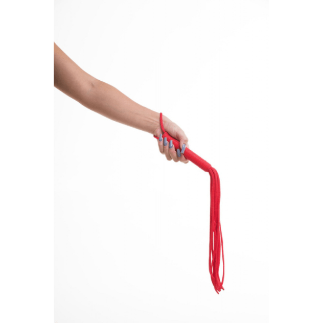 Chicote Em Cordas Vermelho 50 cm Linha Sado BDSM - Sexy Fantasy 