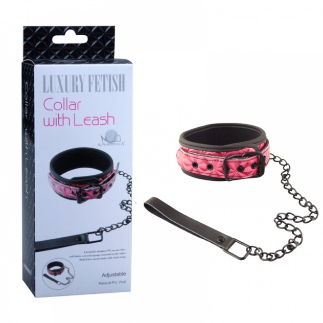 Coleira Para Pratica BDSM com Corrente With Leash Luxury