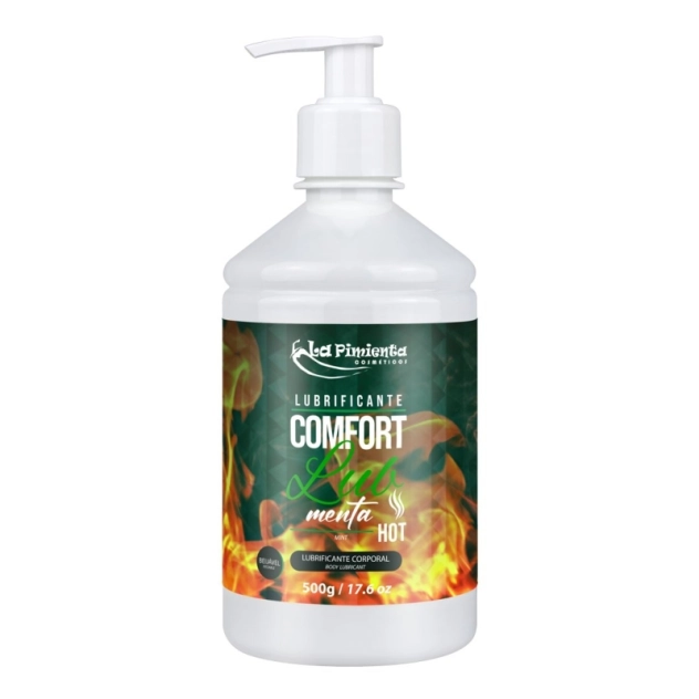 Comfort Lub Lubrificante Corporal de Menta Hot 500g La Pimienta