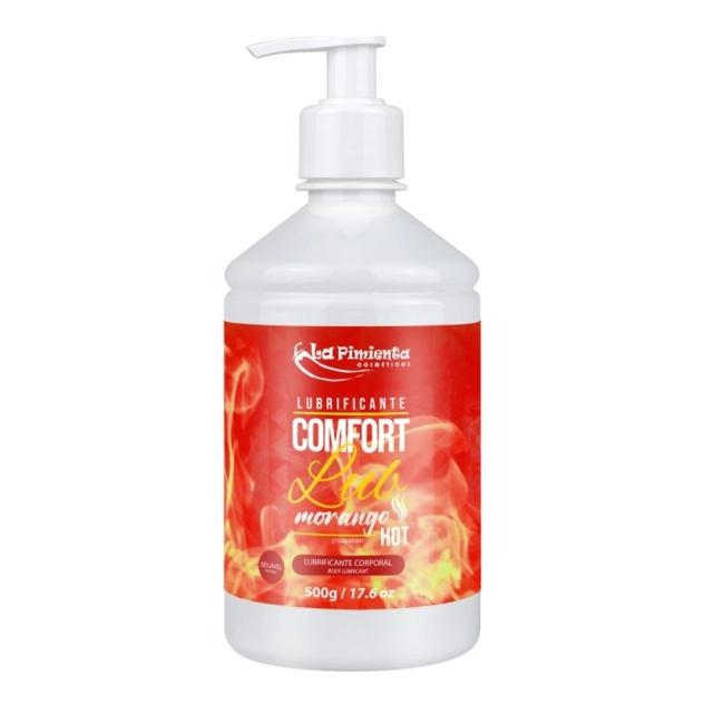 Comfort Lub Lubrificante Corporal de Morango Hot 500g La Pimienta