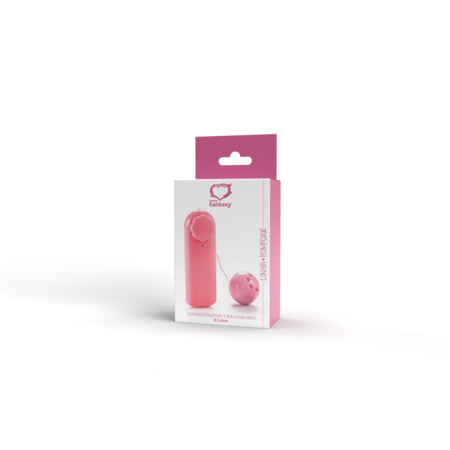 Conjunto 1 Bola Pompoar com Vibro e Controle de Intensidade 3,4 cm Sexy Fantasy