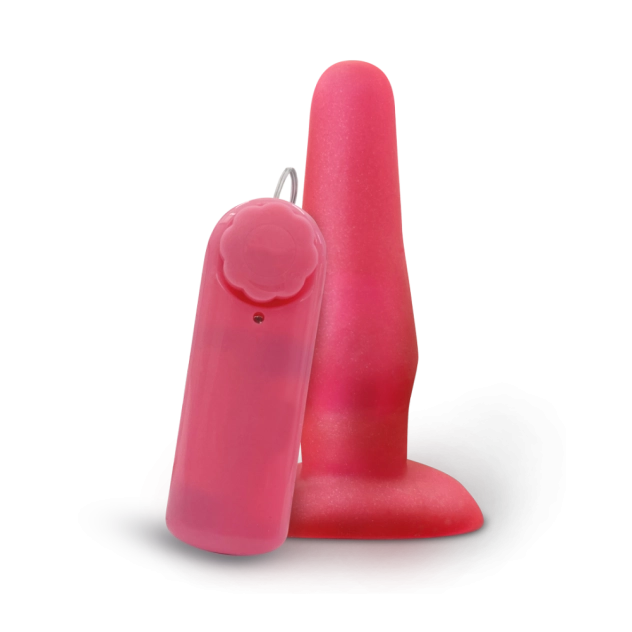 Estimulador Candy Pop Plug com Vibro Bullet 12,5x3,3cm | Vibração Interna | Formato Compacto e Maciço | Sexy Fantasy