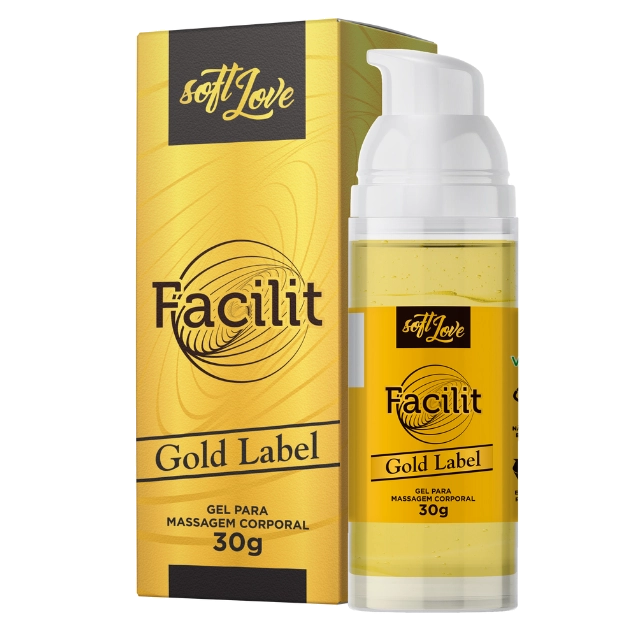 Facilit Gold Label Lubrificante e Poderoso Dessensibilizante Anal 30 g Soft Love