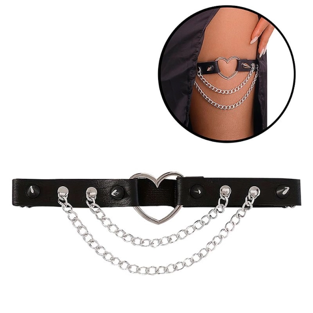 Fetiche Harness Cinta de Perna Ajustável para uma perna Fetiche Harness Cinta de Perna Ajustável para uma perna