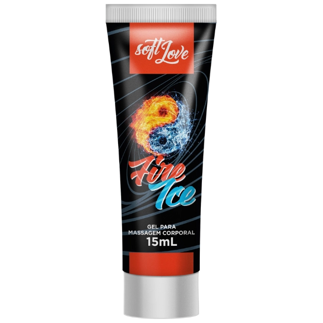 Fire Ice Gel Lubrificante Excitante Poderoso Esquenta e Esfria Bisnaga 15 ml Soft Love