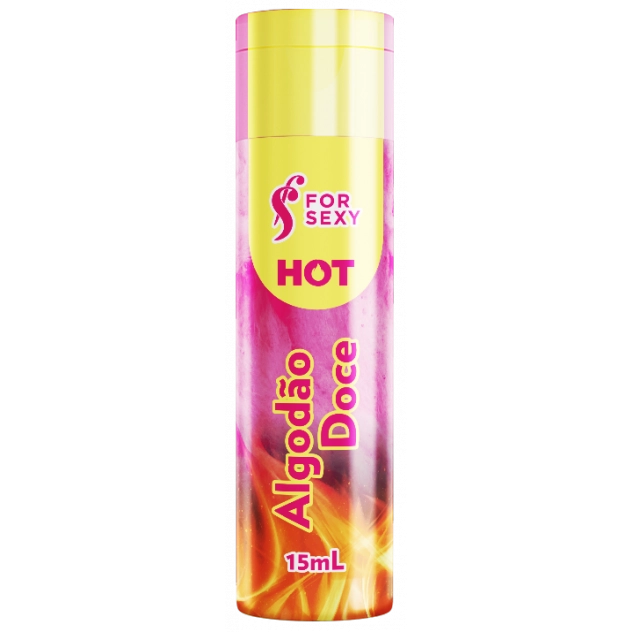Gel Hot Comestível Sabor Algodão Doce 15 ml For Sexy 