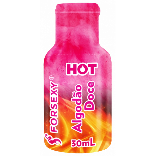 Gel Hot Comestível Sabor Algodão Doce 30 ml For Sexy