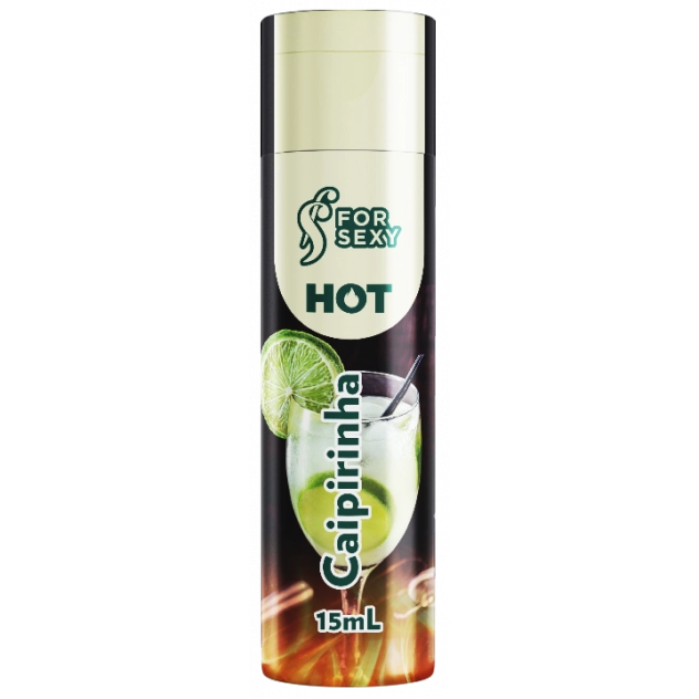 Gel Hot Comestível Sabor Caipirinha 15 ml For Sexy 