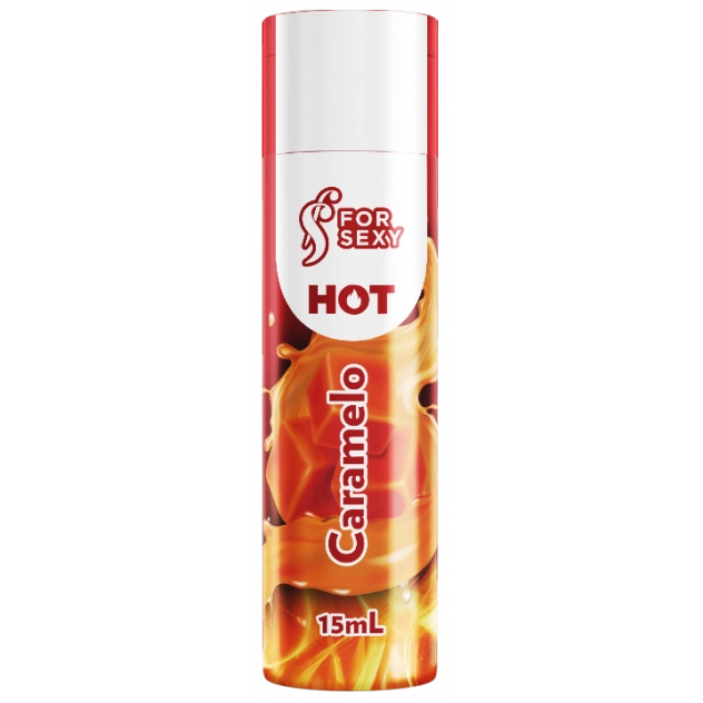Gel Hot Comestível Sabor Caramelo 15 ml For Sexy