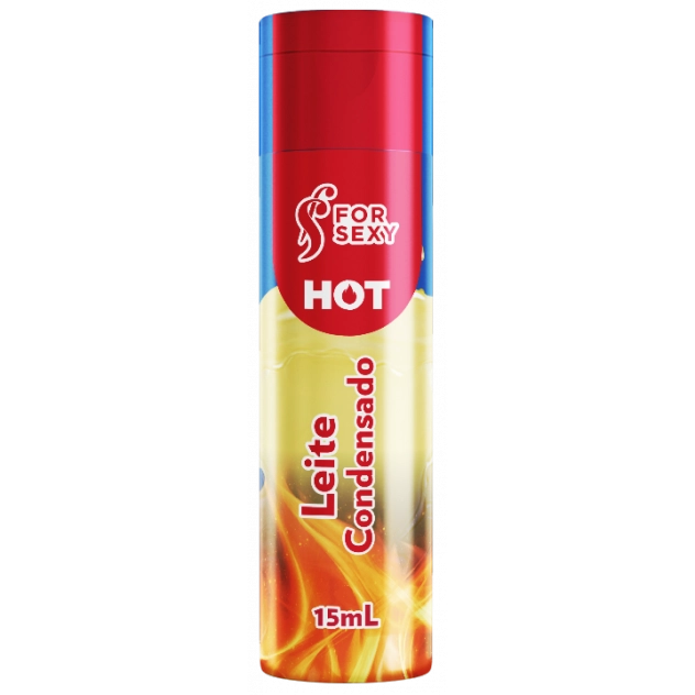 Gel Hot Comestível Sabor Leite Condensado 15 ml For Sexy