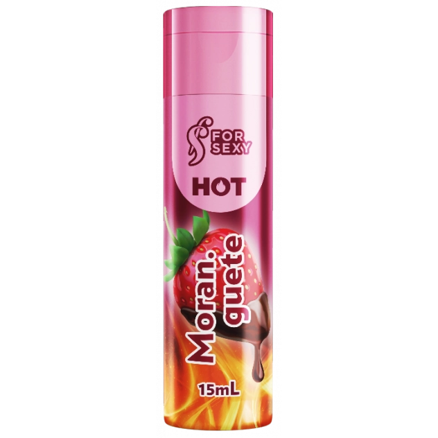 Gel Hot Comestível Sabor Moranguete 15 ml For Sexy 