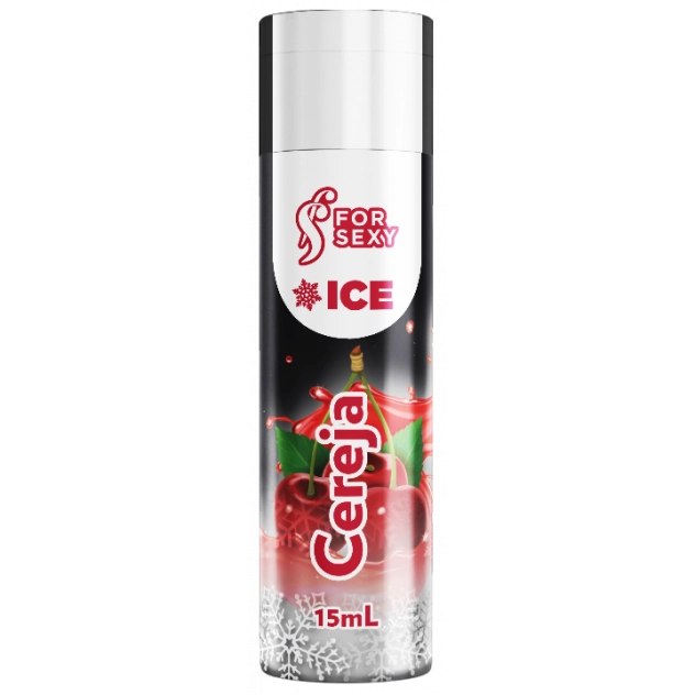 Gel Ice Comestível Sabor Cereja 15 ml For Sexy 