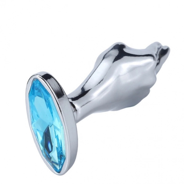Jóia Anal em Aço Inox Formato de Mão 6 x 2 cm Jóia Anal em Aço Inox Formato de Mão 6 x 2 cm