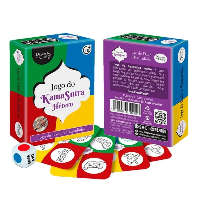 Jogo do Kama Sutra Hétero Diversão ao Cubo