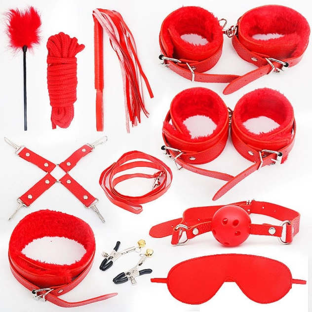 Kit Bandage Completo com 11 Produtos BDSM Vermelho