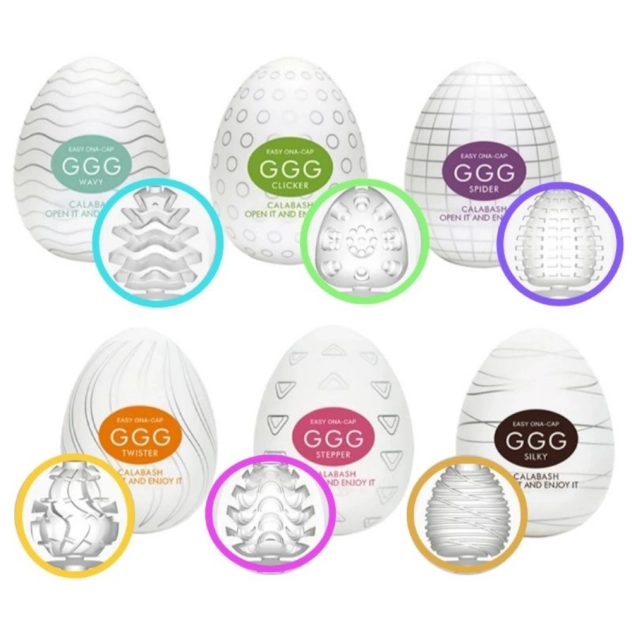 Kit com 6 Ovos Egg Massageador Acessório Masculino e Feminino 