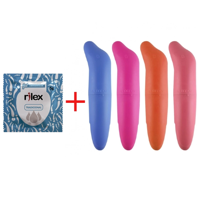 Kit Lubrificante Natural + Vibrador Golfinho Ponto G