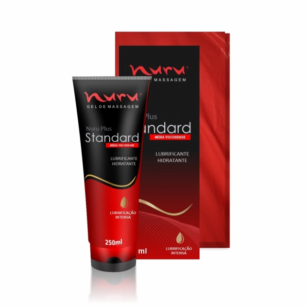 Kit Nuru Gel para Massagem Standard 250 ml + Lençol