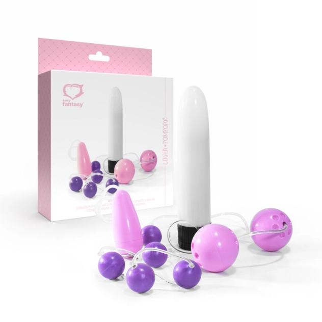 Kit Pompoarismo Iniciante Linha Pompoar | Com 4 Itens | Fortalecimento do Assoalho Pélvico | Sexy Fantasy