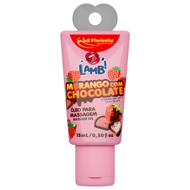 Lamb Óleo para Massagem Morango com Chocolate 5ml La Pimienta