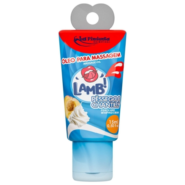 Lamb Óleo para Massagem Pêssego e Chantilly 15ml La Pimienta