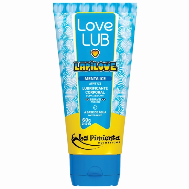 Lapilove Menta Ice Lubrificante Beijável à Base de Água 60 g - La Pimienta Lapilove Menta Ice Lubrificante Beijável à Base de Água 60 g - La Pimienta