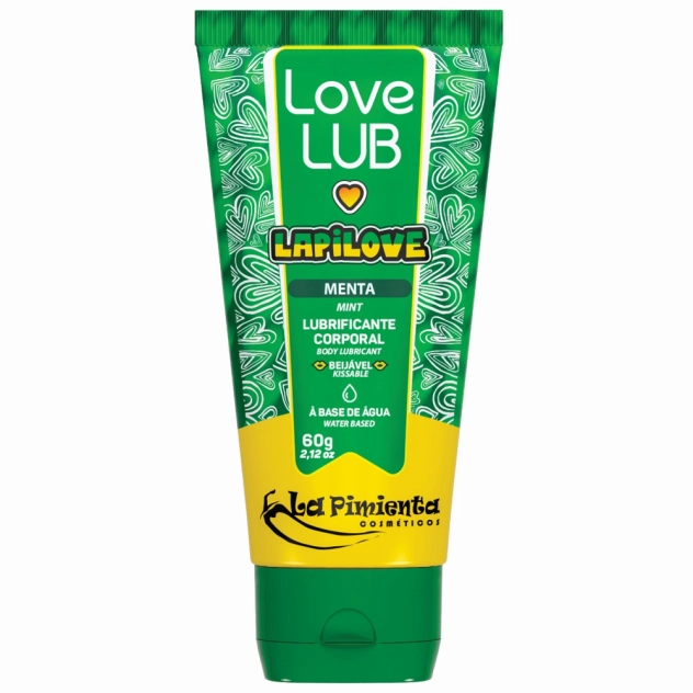 Lapilove Menta Lubrificante Beijável à Base de Água 60 g - La Pimienta Lapilove Menta Lubrificante Beijável à Base de Água 60 g - La Pimienta