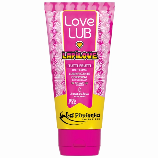 Lapilove Tutti-Frutti Lubrificante Beijável à Base de Água 60 g - La Pimienta Lapilove Tutti-Frutti Lubrificante Beijável à Base de Água 60 g - La Pimienta