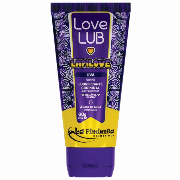 Lapilove Uva Lubrificante Beijável à Base de Água 60 g - La Pimienta Lapilove Uva Lubrificante Beijável à Base de Água 60 g - La Pimienta