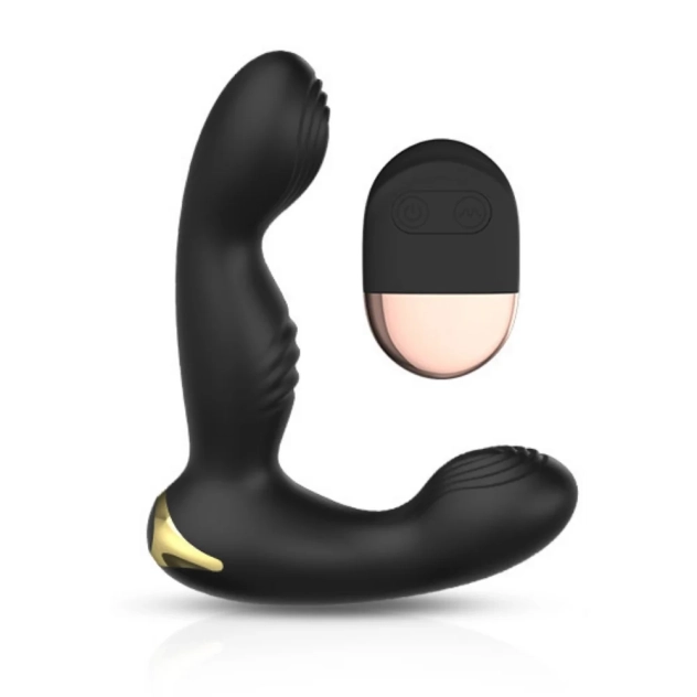 Massageador de Próstata com Estimulador de Testículos