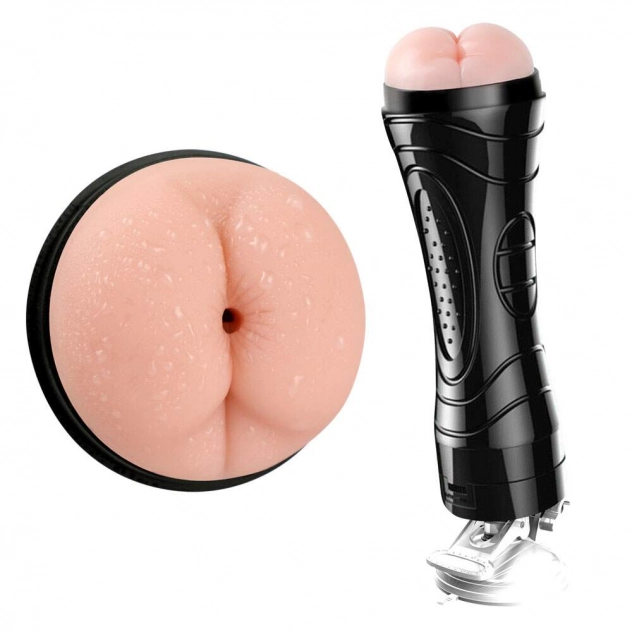 Masturbador Masculino Ânus em Formato de Lanterna com Vibro Articulável