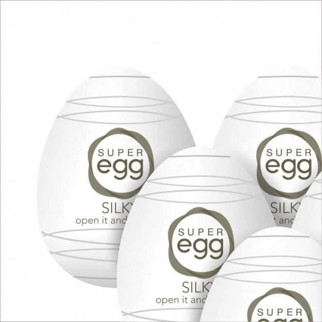 Kit Masturbador Super Egg Silky Caixa com 6 unidades