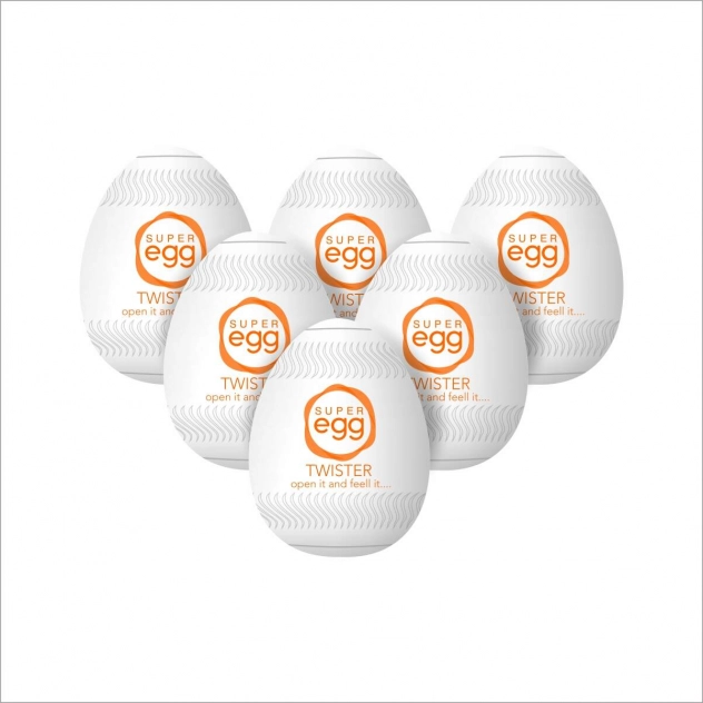 Kit Masturbador Super Egg Twister Caixa com 6 unidades