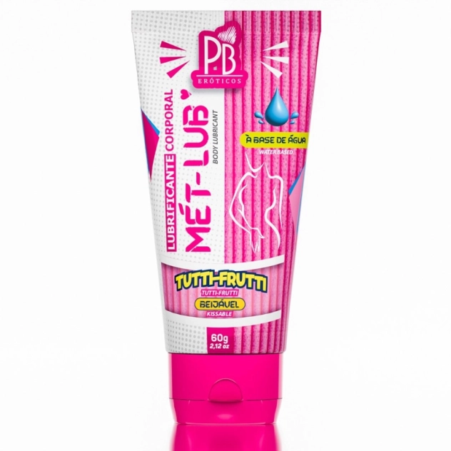 Mét Lub Lubrificante Beijável de Tutti-frutti 60g - La Pimienta