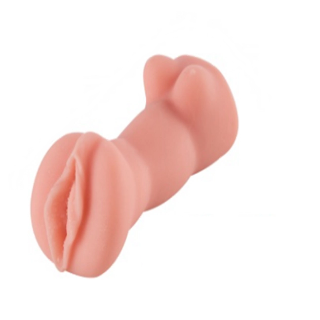 Mini Masturbador Masculino Formato Corpinho Orifício Penetrável (Vagina) Com Textura Interna Super Macio