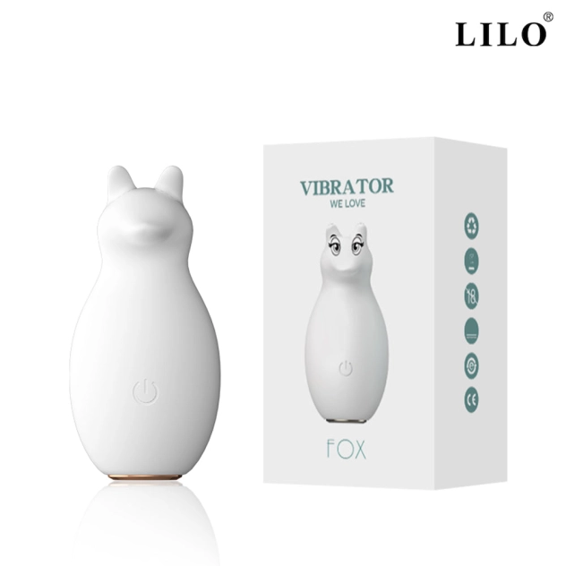 Mini Vibrador em Formato de Fox Com 10 Modos de Vibrações Recarregável - LILO