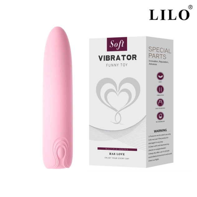Mini Vibrador Super Potente para Ponto G com 10 Modos de Vibrações Recarregável Rosa - LILO
