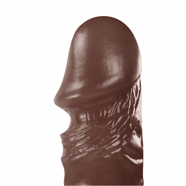 Pênis de Borracha Frutado 15,3 x 4 cm Aroma de Chocolate