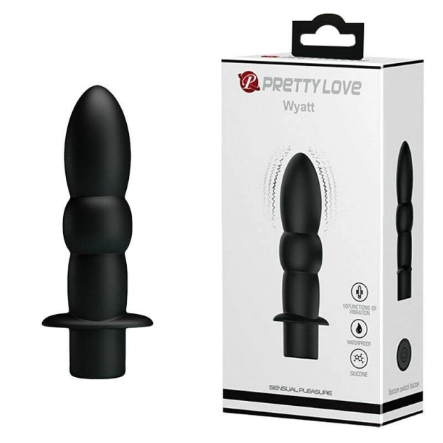 Plug Anal com Vibro Pretty Love Wyatt 11,5 x 2,7 cm